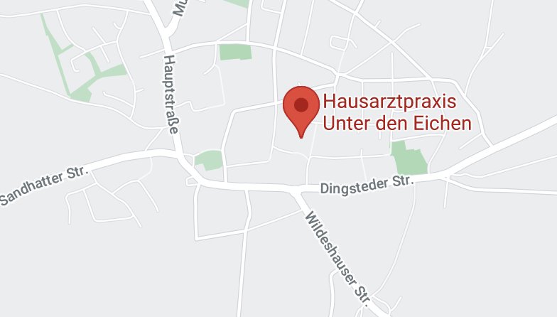 Hausarztpraxis unter den Eichen - Anfahrt - Ärztin & Arzt in Kirchhatten